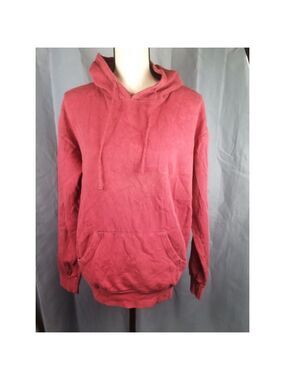 Colortone Red Mineral Wash Hoodie Women's Medium